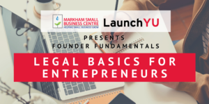 Founder Fundamentals: Legal Basics for Entrepreneurs @ Online (Zoom)
